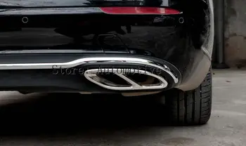 

2016 2017 For Mercedes Benz CLA Class W117 C117 CLA200 CLA220 CLA260 AMG Car Styling Steel Exhaust Pipe Frame Cover Trim Parts