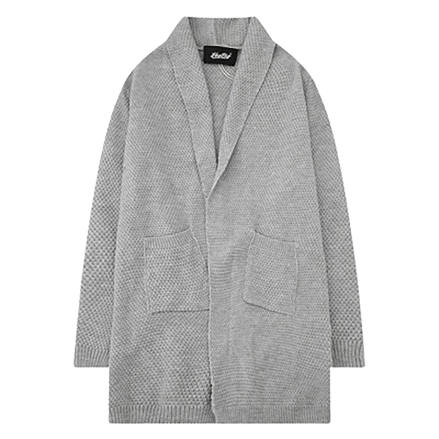 

Loose Long Sweater Men Korean Spring Elegant v Neck Thick Pullover Wool Knitted Sweater Cashmere Erkek Mont Mens Clothes 50MY043