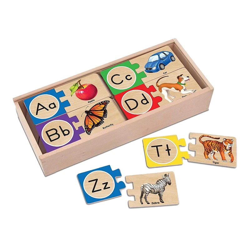 52 шт Детские деревянные головоломки детские Ранние обучающие буквы познавательный, на поиск соответствия головоломки