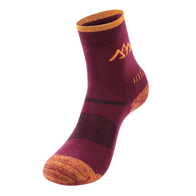 3Pairs/Lot Santo Men Women Hiking Socks Merino Wool Thicken Elastic Sweat Unisex Camping Sports Outdoor Running 6 Colors
