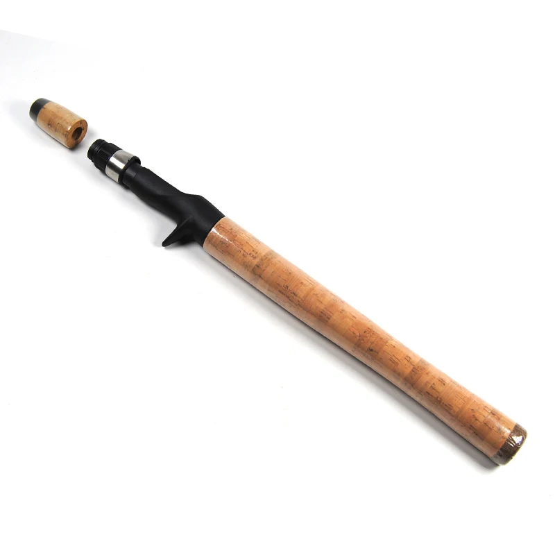 2Sets Long Handle Soft Cork Grip Baitcast Fishing Rod Handle & Plastic
