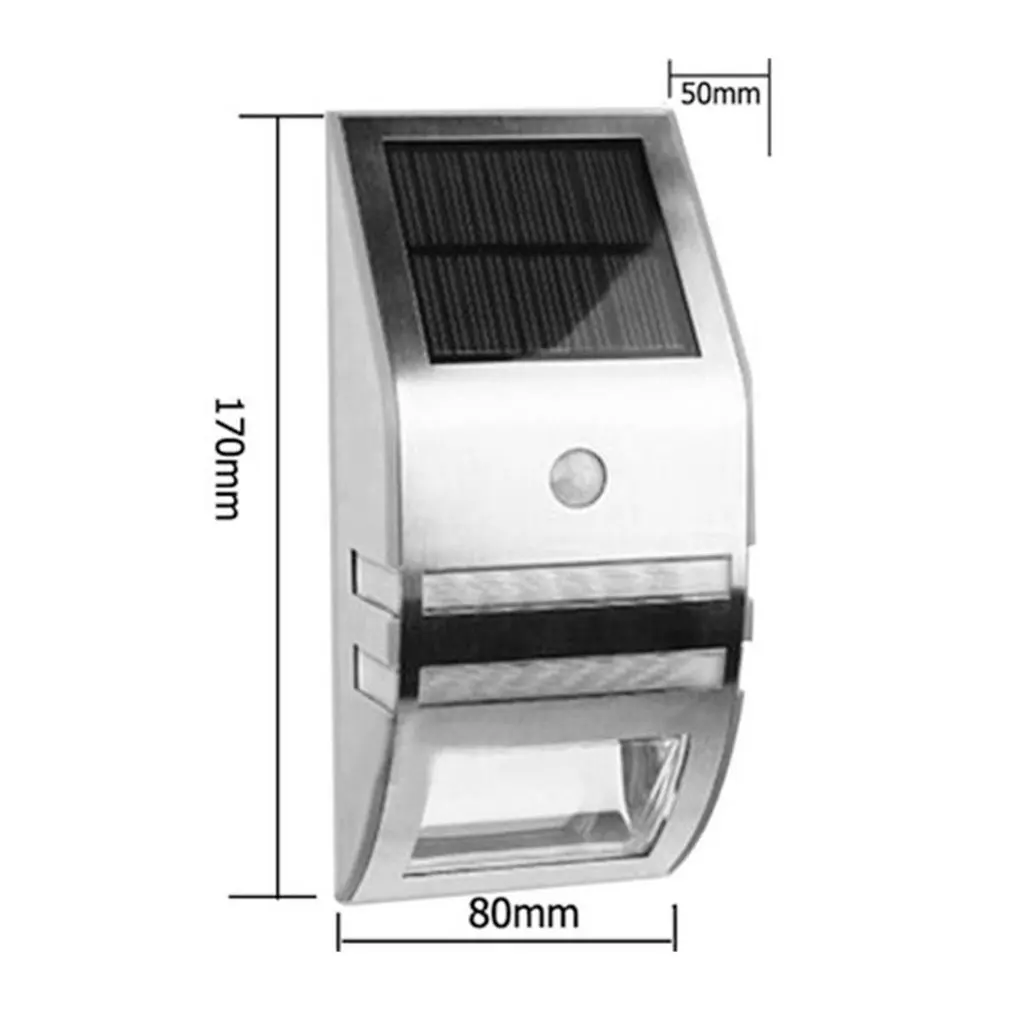 LemonBest 2 светодиодный уличный светильник на солнечной батарее с датчиком движения, лампы для садовой безопасности, уличный водонепроницаемый настенный светильник, новинка