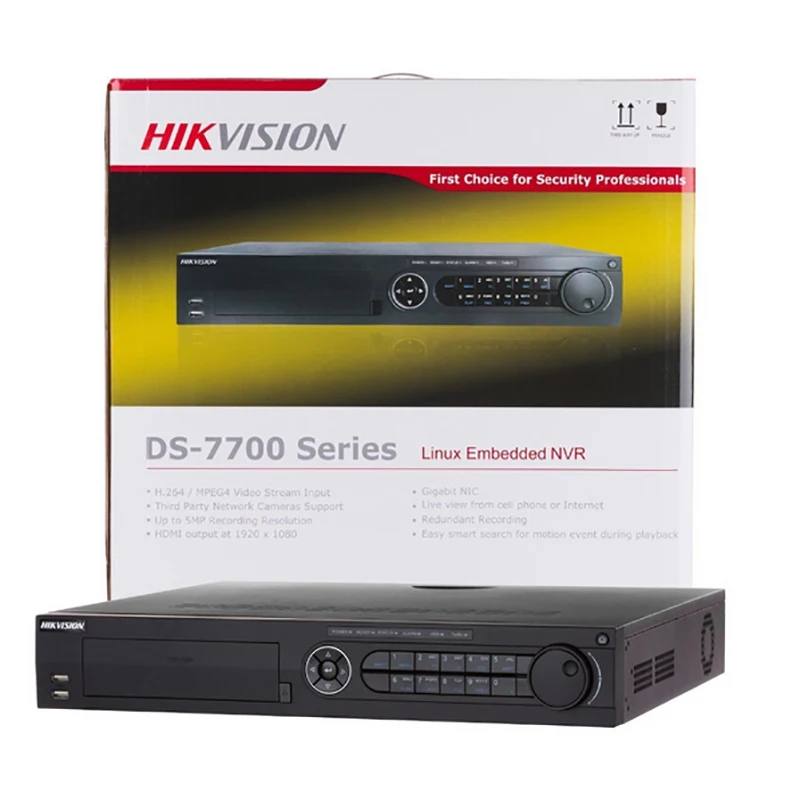Hikvision PoE NVR ds 7716ni i4/16 P 7732ni с 16ch POE H.265 12MP Поддержка сигнализации и аудио Выход|nvr 12mp|nvr