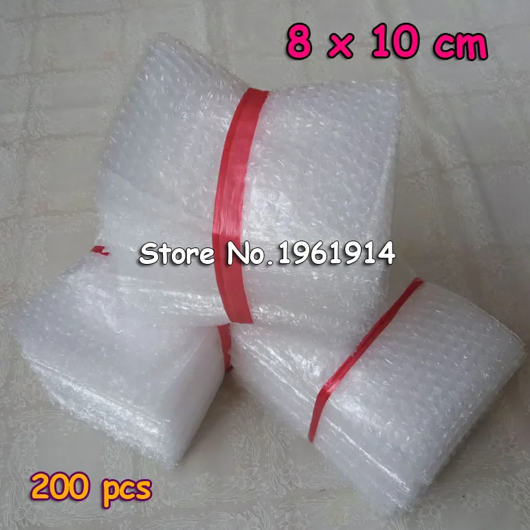 

8*10cm 200Pcs Cushioning Bubble Bags Bubble Protective Wrap Bolsa Burbuja Packaging Inflate Foam Packing Verpackungen Schaum