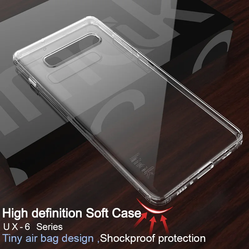 

iMak Soft TPU Gel Case for Samsung Galaxy S10 Plus S10+S10E Shockproof Cover Clear Silicone Airbags Protection Shockproof Case