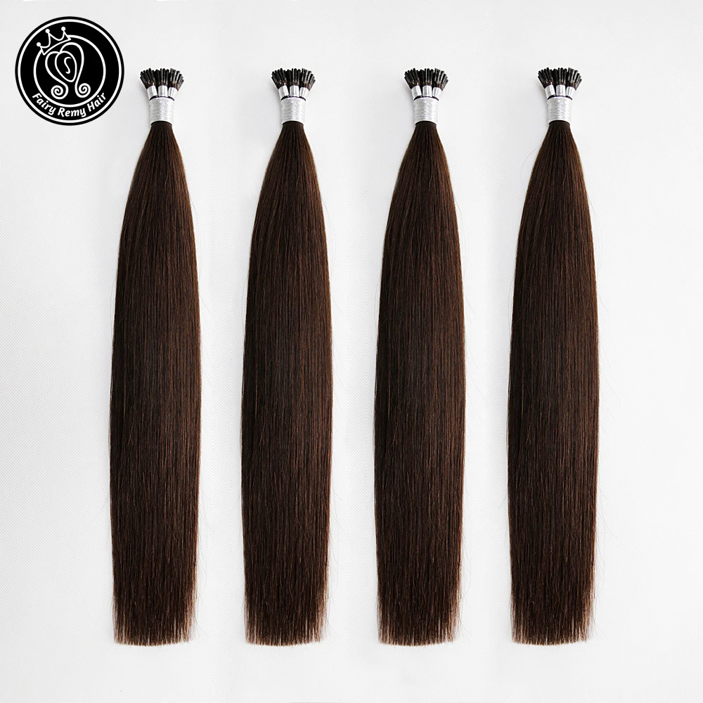 

Fairy Remy Hair 0.8g/s 16"18" 20" Keratin I Tip Hair Extenisons 100% Real Brazilian Virgin Remy Pre Bonded Human Hair Extension