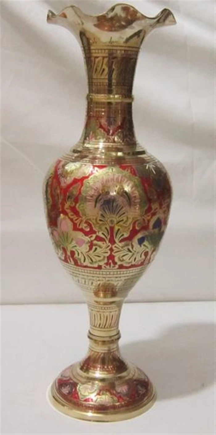

India modern fashion decoration art crafts vase belly flat classical antique vase YZ3