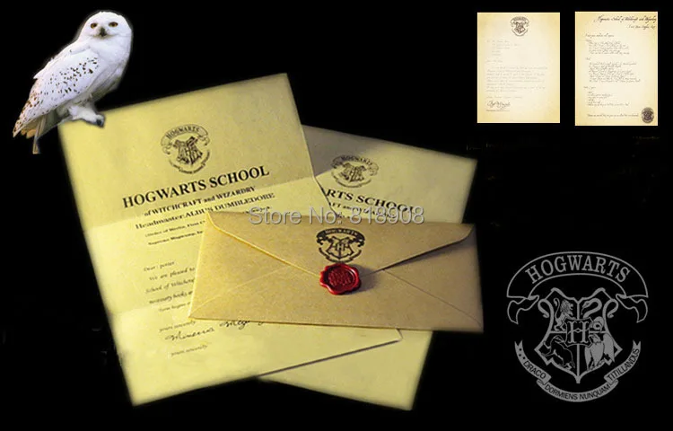 Halloween party gift the letter of admission at hogwarts for adult and font b children b