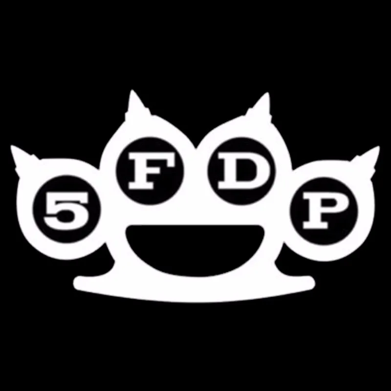 

15cm*8.6cm Five Finger Death Punch Vinyl Creative Fashion Decal Sticker car styling C5-1723