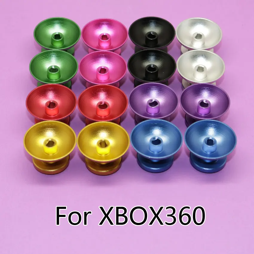 [1pair=2pcs] Rocker caps for xbox360 console Aluminum Alloy Metallic Metal Analog Thumbstick fit for xbox 360 controller