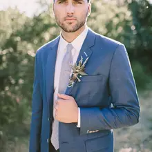 Из 3 предметов(куртка+ брюки+ галстук) буле Нотч мужской костюм Slim Fit Homme брендовая одежда Высокое качество смокинги формальный Терно костюмы