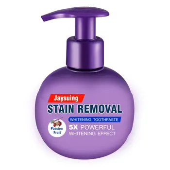 

Press Type Teeth Whitening Toothpaste Baking Pressing Toothpaste Whitening Bottled Toothpaste Bright Teeth Gum Scare