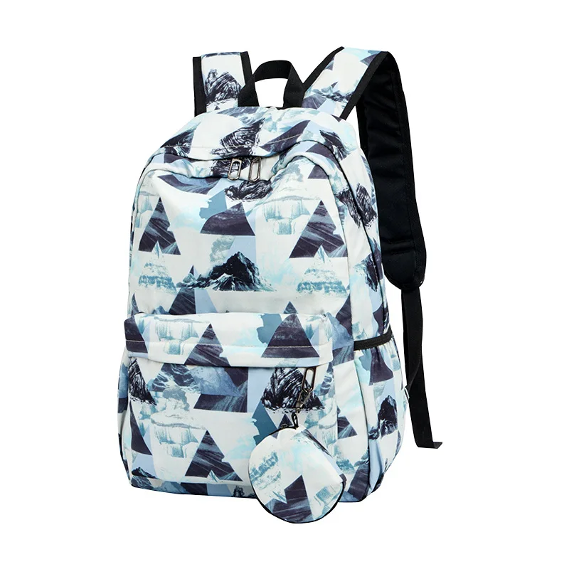 Водонепроницаемый нейлоновый женский рюкзак для девочек подростков старшеклассников рюкзак для подростков школьные сумки для колледжа национальный ветер цветок - Цвет: style4