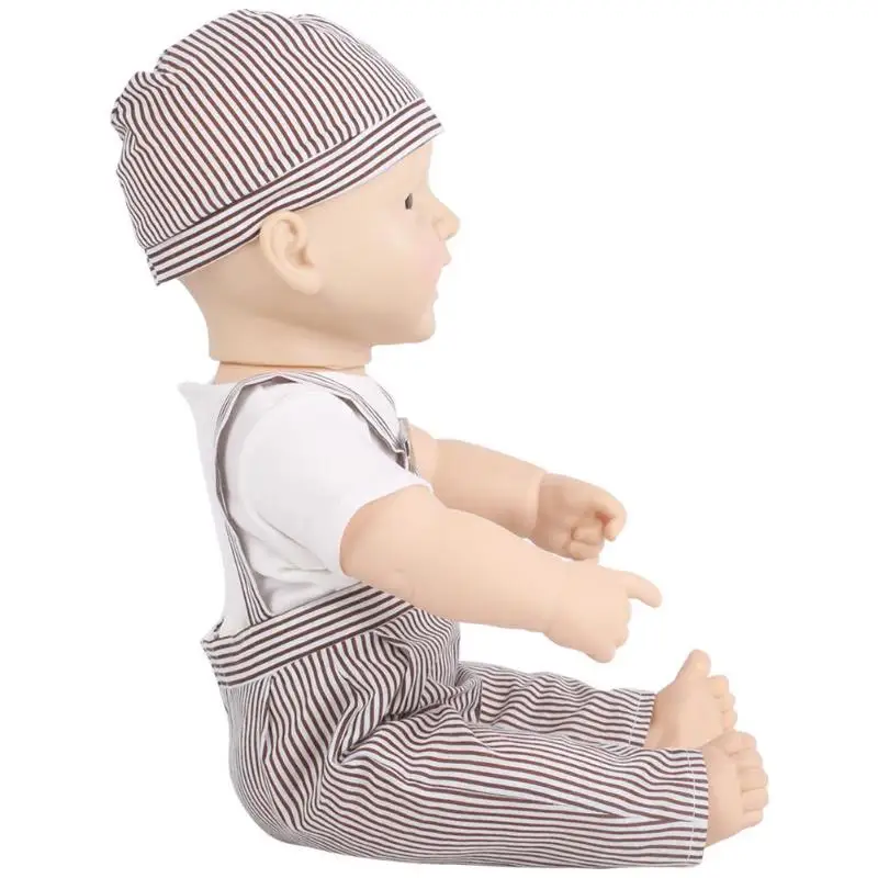 Vinyl Doll Lifelike Simulation Baby Cute Playmate for Toddler Kids Toy Gift Simulation Doll Toys for Children Educational Gift