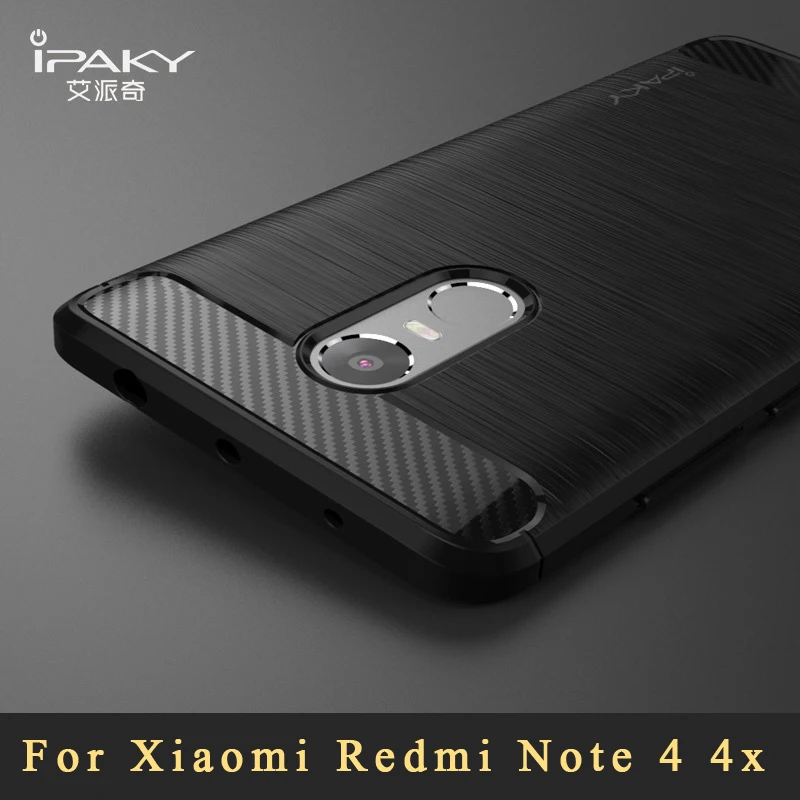 xiaomi redmi note 4 case ipaky Brand 4x pro xiomi Brushed silicone Back Cover For note4 5.5&quot |