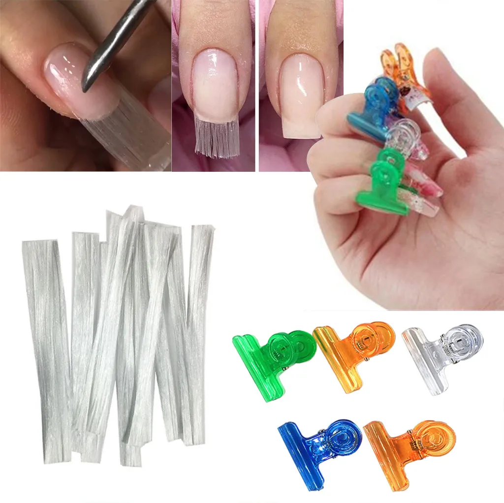 

Acrylic Nail Kit Fibernails Fiber Glass To Acrylic Nail Salon FIBERGLASS NAIL FOR EXTENSION SET kit ongle en gel