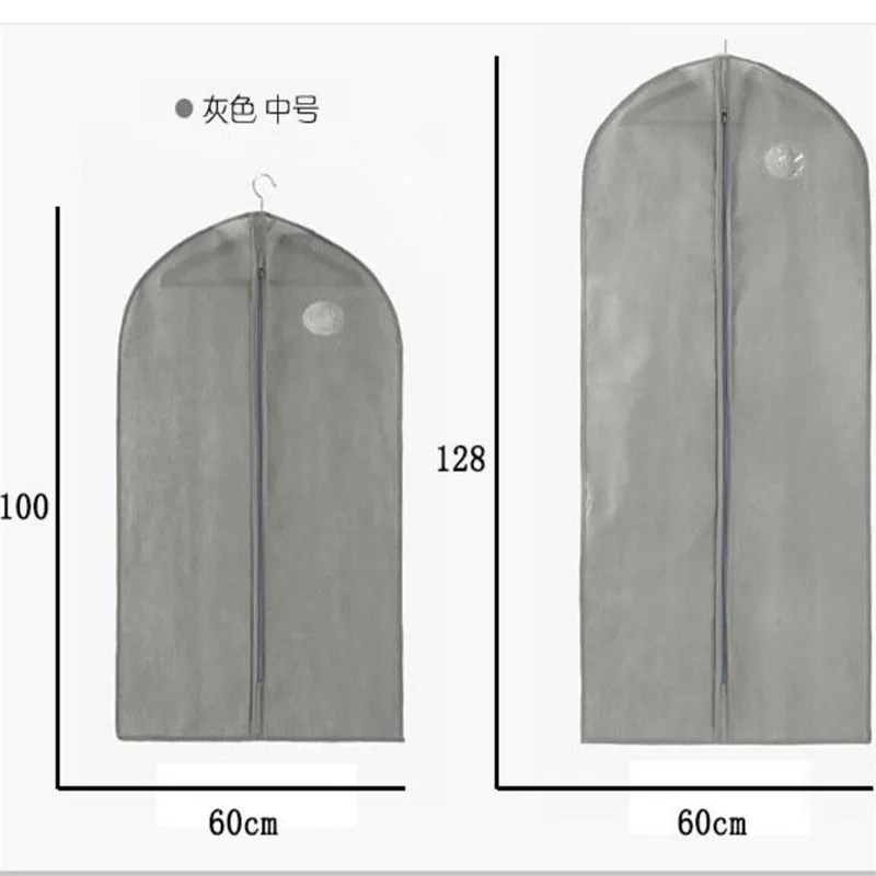 Сумка для одежды, костюмы для одежды, пылезащитный чехол, мешки для пыли, черный, серый цвет, для хранения гардероба, нетканый материал, бытовая Пылезащитная вешалка