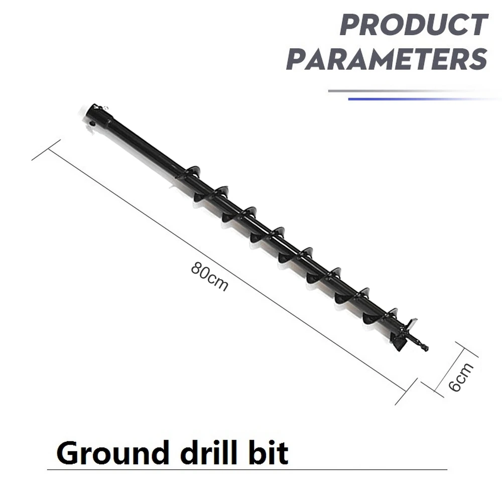 800 мм Длинный шнек дрель садовая травяная заглушка Одиночная двойная Земляная буровая скважина инструменты для посадки машина шнек сельскохозяйственная дрель
