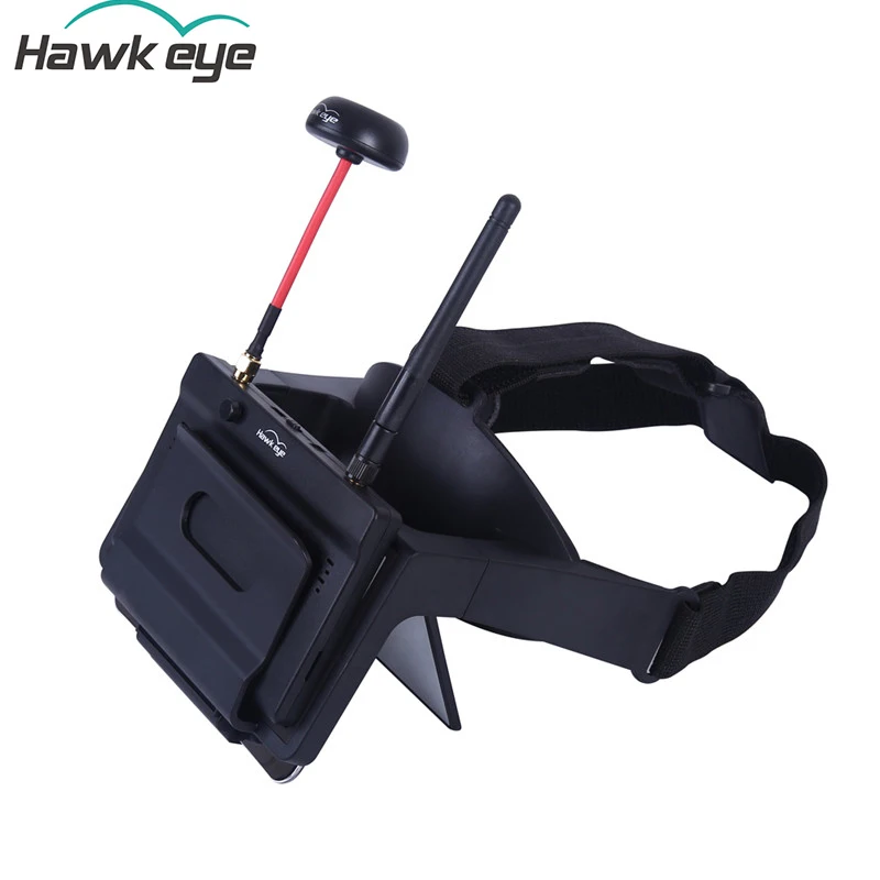 

Hawkeye Little Pilot VR All-in-one 5 Inches True Diversity FPV Monitor 5.8G 48CH Dual Receiver Foldable Goggles for RC Drone