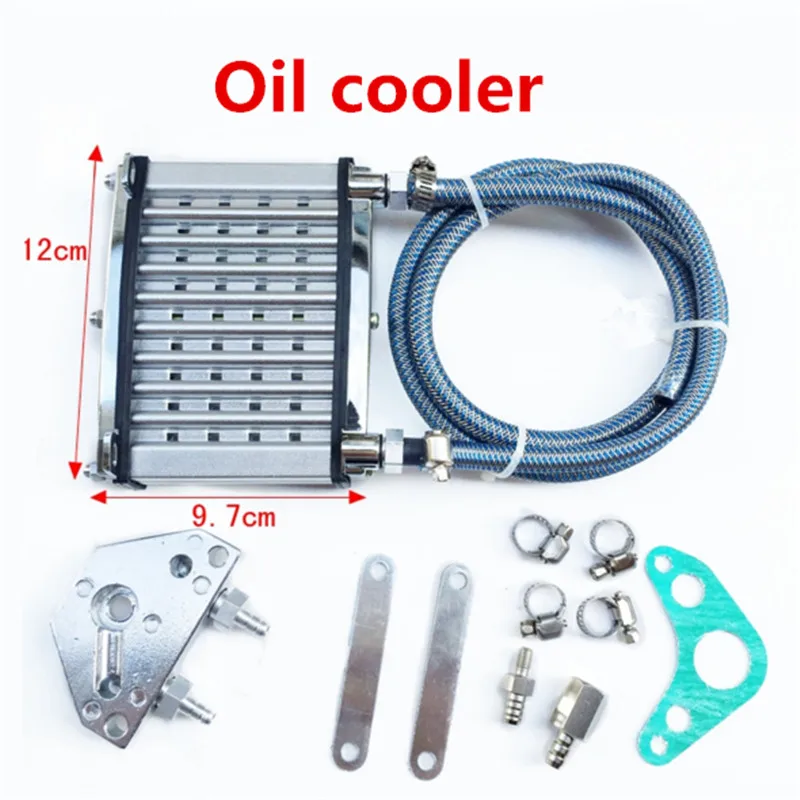 Off road vehicle motorcycle engine modified pieces of oil radiator