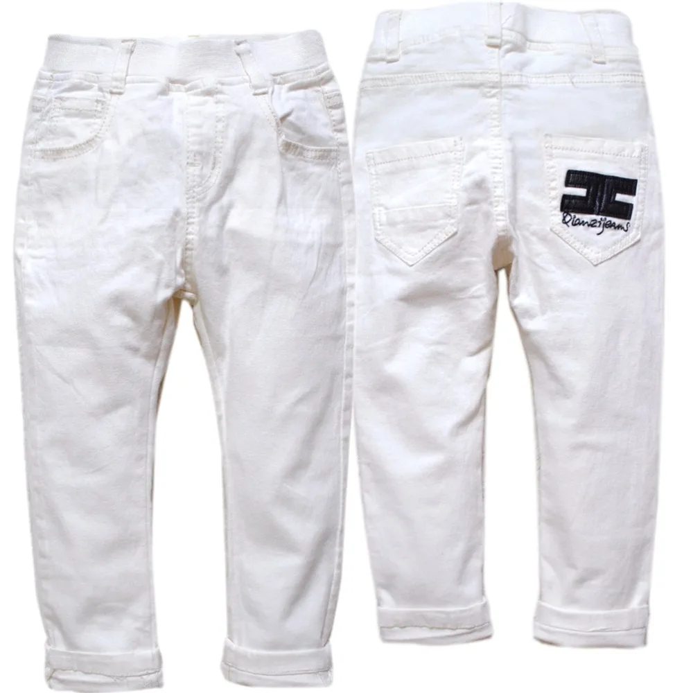 5879 boys & girls kids white pants boys pants spring autumn children