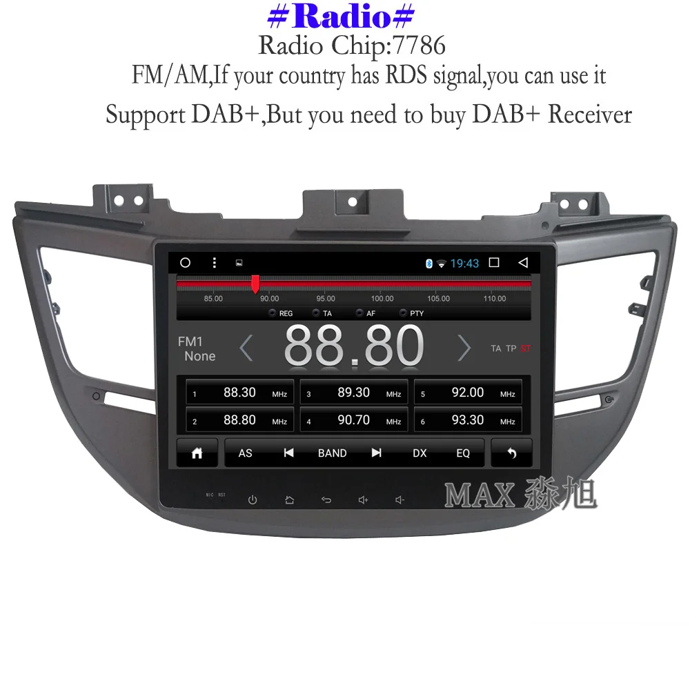 Perfect MAX Android 8.1.0 Car DVD Player For Hyundai Tucson 2015 2016 2017 GPS Navigation System Radio WiFi Steering wheel control 3