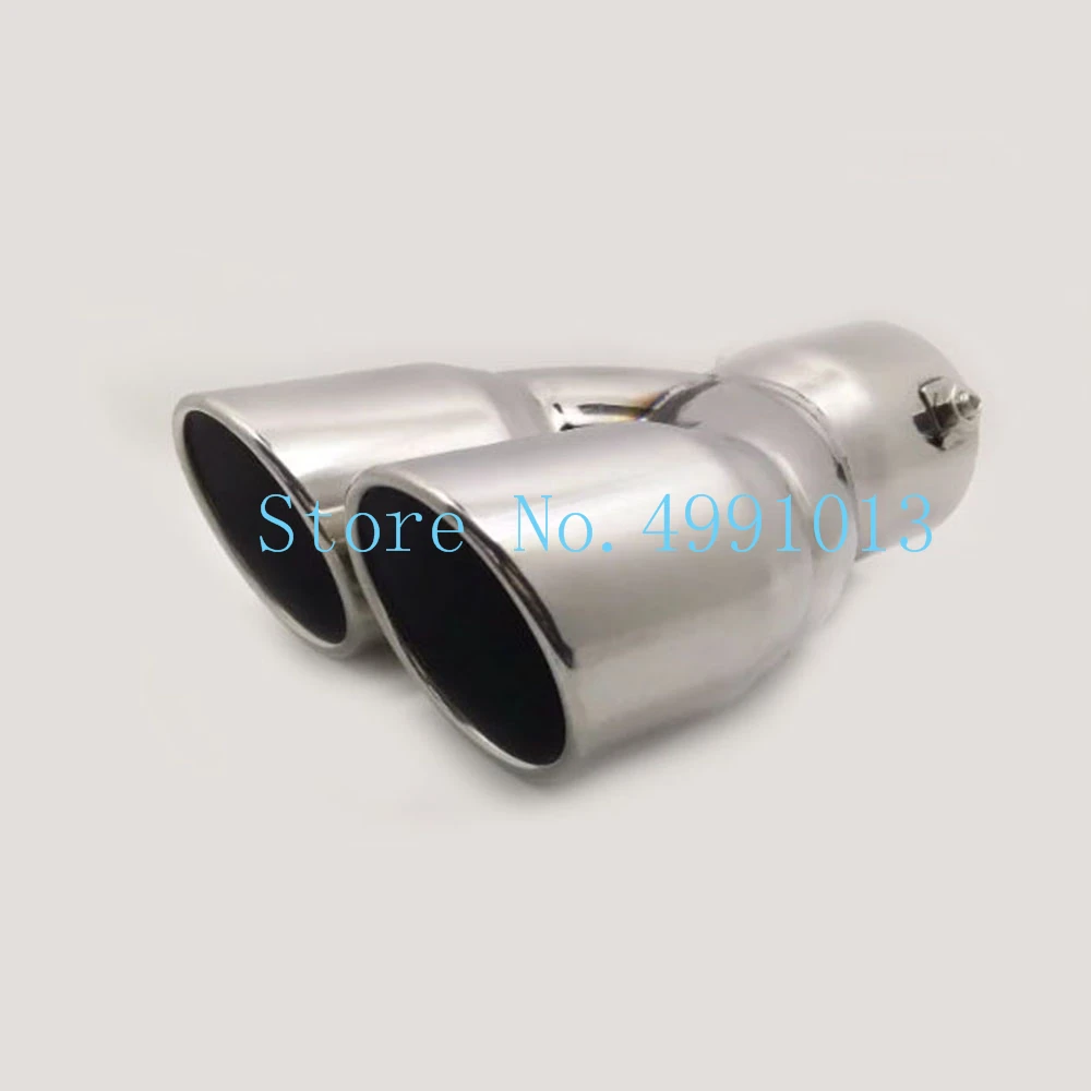 car protect cover Stainless steel muffler pipe outlet dedicate exhaust tip tail 1pcs For Nissan NOTE 2013