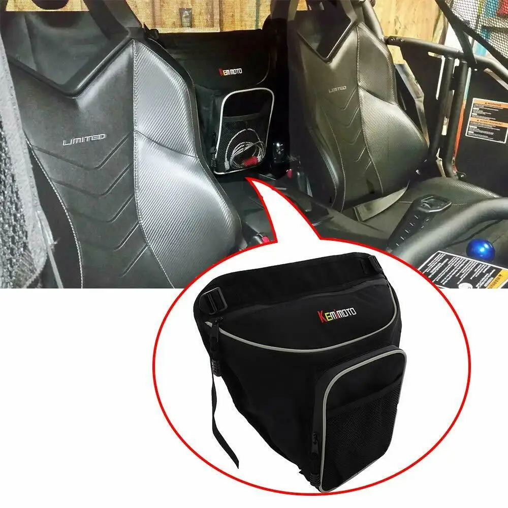 KEMiMOTO UTV Storage Bag Cab Pack Holder Storage Bag Seat centre bag