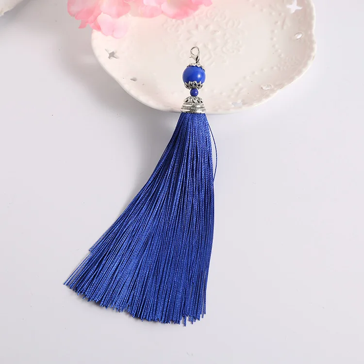 5pcs/lot 160mm Long Tassel With Bead Pendant DIY Decorative Tassels Accessories For Key Ring/Cellphone/Crafts/Bags Decoration 5pcs/lot 160mm Long Tassel With Bead Pendant DIY Decorative Tassels Accessories For Key Ring/Cellphone/Crafts/Bags Decoration