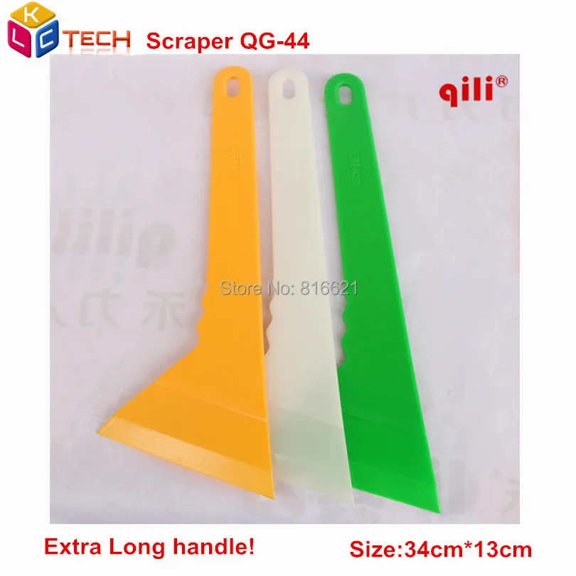 

Qili QG-44 Extra Long Glass Scraper Imported High temperature resistant POM plastic squeegee temprature window tint tool