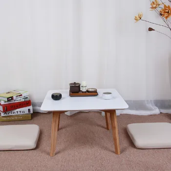 

Natural bamboo and wind floating window tatami square table Japanese multi-function coffee table LM1221954