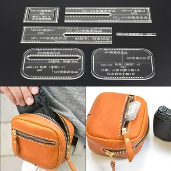 

Acrylic Stencil1 Set Hand sewing pocket Leather Templates Sewing Pattern
