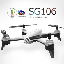 SG106 Радиоуправляемый Дрон оптический поток 4K камера 1080P HD Двойная камера воздушный видео Квадрокоптер самолет Квадрокоптер игрушки подарки малыш горячая распродажа