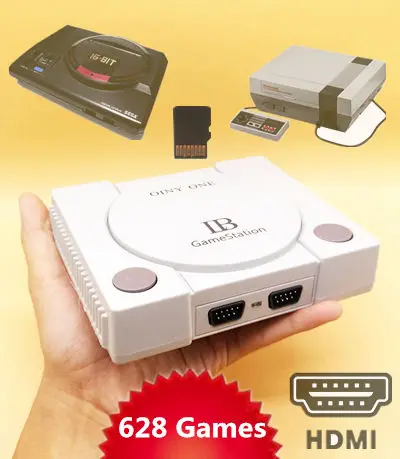 HDMI Мини Ретро ТВ Видео игровая консоль со слотом для tf карты Nes Sega Megadrive с 648