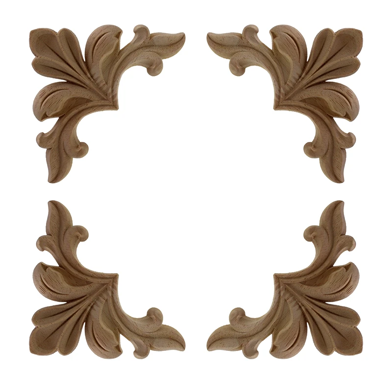 Runbazef European Solid Wood Decoration Liques Carved Corner Solid Wood Decoration Liques Carved