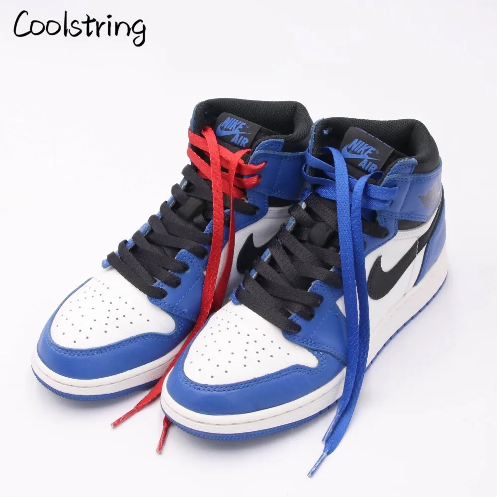 Coolstring Trend personity 7 мм 2 тона плоские черные синие красные шнурки 6" Спортивная обувь со шнуровкой аксессуары для высокие кроссовки