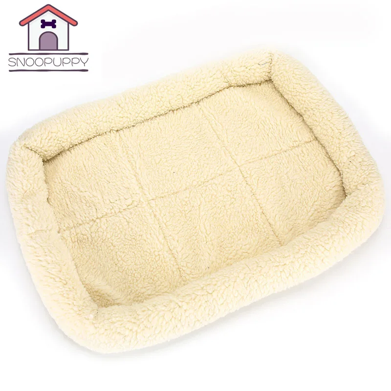 cheap Dog Bed Wool White Soft Pet Sofas For Small Large Dog Cat Pet High Quality Breathable Dog Kennels For Pet Cat Dog Rest COO037