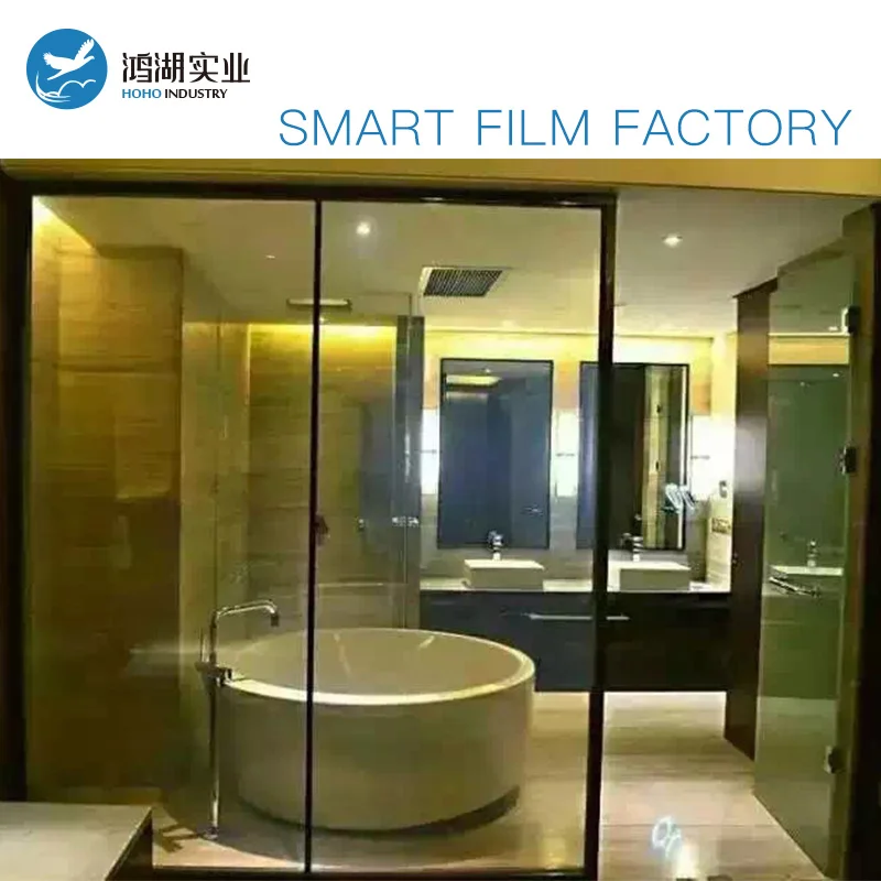 

100cmx100cm+100cmx200cm+50W transformer PDLC Window tint with power supply smart film for rear projection screen/room partition