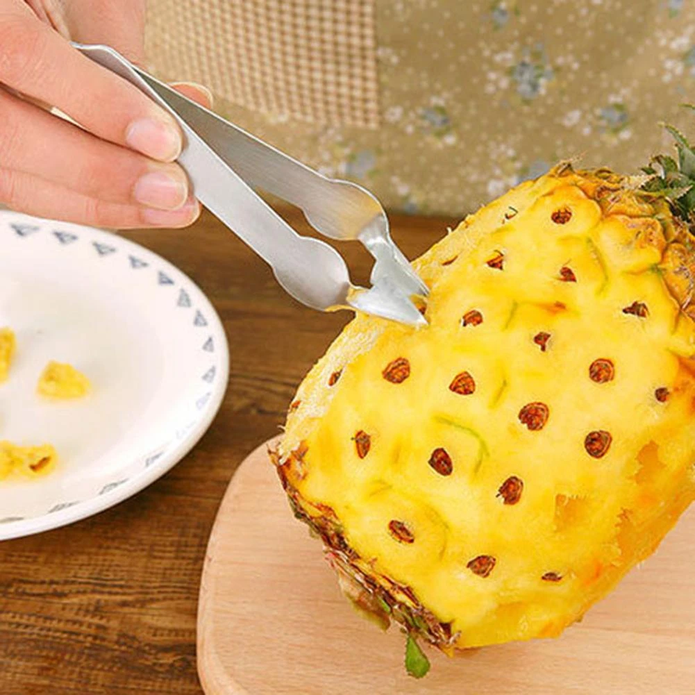 1pc Stainless Steel Pineapple Seeds Remover Pineapple Dedicated Beak Tweezers Fruit Store Home Pineapple Eyes Peeler Nipple Pineapple Slicers Aliexpress