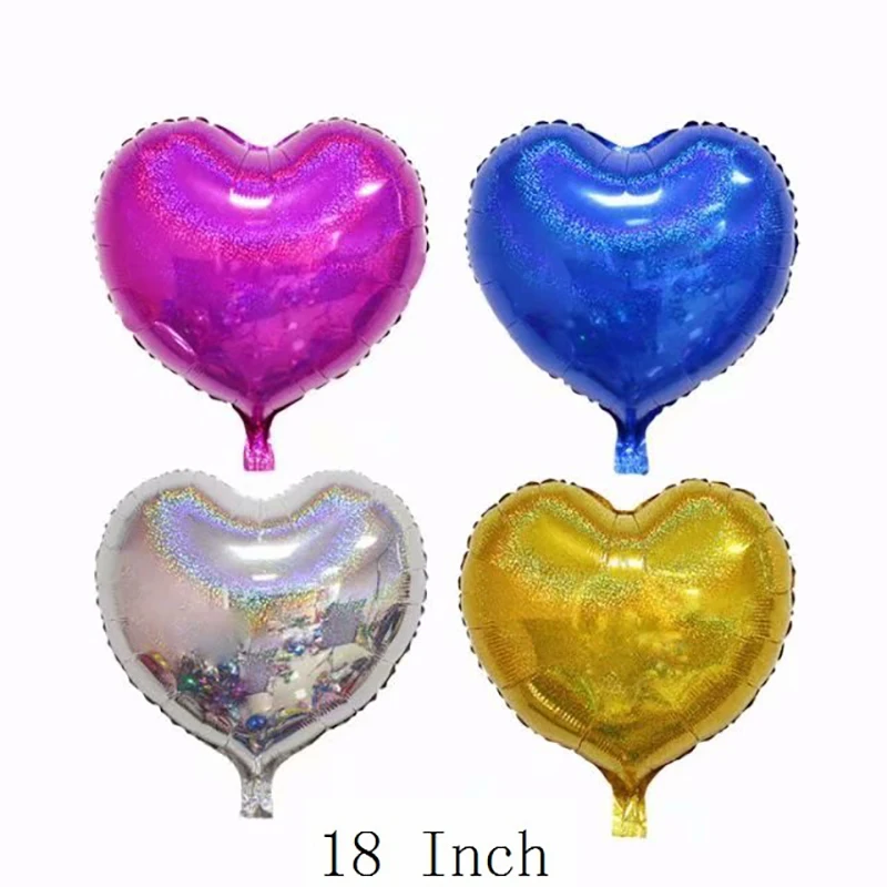 

4pcs Heart Balloon Fistival House Decoration Event Party Wedding Birthday Kids Boy Girl Gift Toy Helium Inflatable 18 Inch