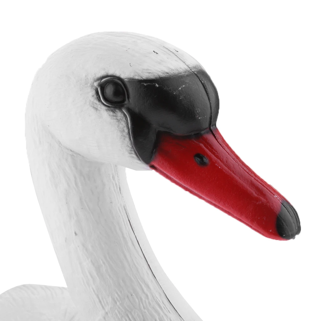 2x Realistic Swan and Duck Hunting Decoy Lifelike Floating Duck Garden Decor for Outdoor Floating Keel Hunting Decoy Fishing Acc