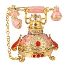 FLETCHER Brand Exquisite Pink Telephone Style for Trinket Box
