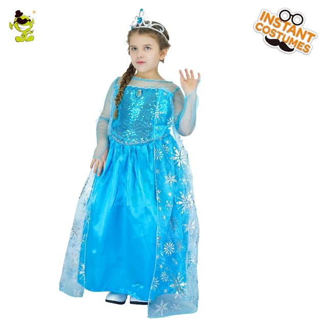 New Teen Snow Queen Girls Dresses Role Play Prom Party Elsa Dress For Kids Halloween New Teen Snow Queen Girls Dresses Role Play Prom Party Elsa Dress For Kids Halloween