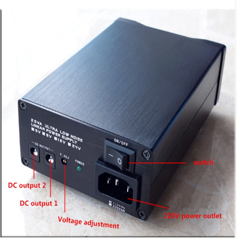 USB+ DC5521 DC5V 7,5 в 9 в 12 В 16 в 24 в USB+ DC5521 двойной выходной порт Ультра низкий уровень шума DC Линейный Регулируемый источник питания