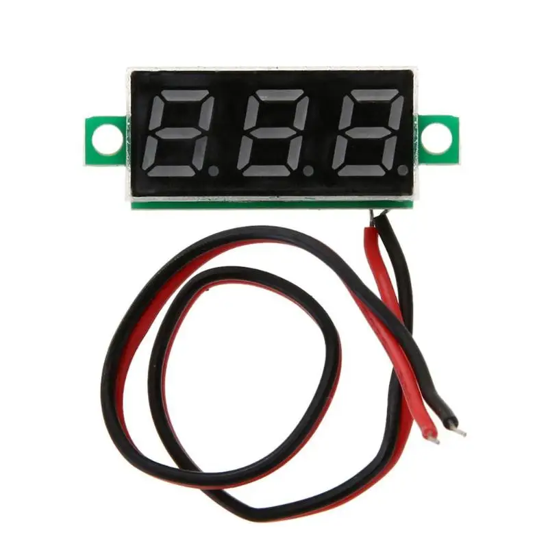 

Mini 0.28inch DC 2.5V-30V LED Digital Battery Voltage Meter Voltmeter Panel