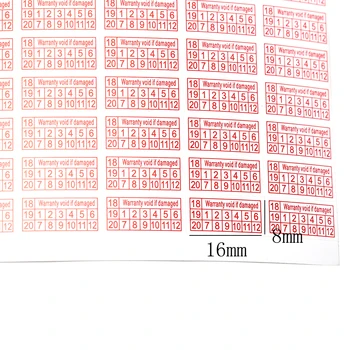 

200pcs 2018-2020 shredded paper Warranty Void If Damaged Protection Security Label Sticker Seal