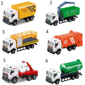 

Cute 1:43 Racing Bicycle Shop Truck Toy Car Carrier Vehicle Garbage Truck Diecasts & Toy Vehicles Toys For children baby child