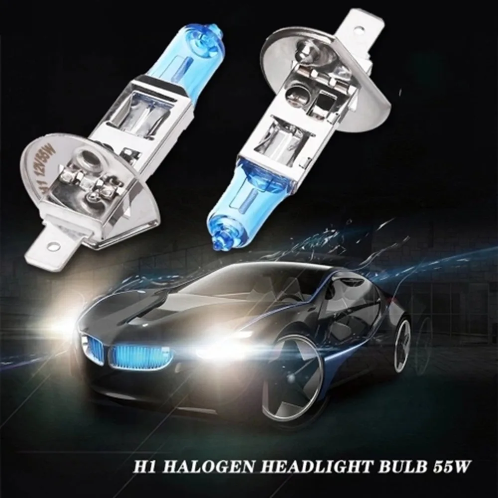 

H1 12V 55W 6000K White Halogen Lamp Car Auto Headlight Ultra White Light Car Halogen Lamp For H1 H4 H7 H11 9005 9006