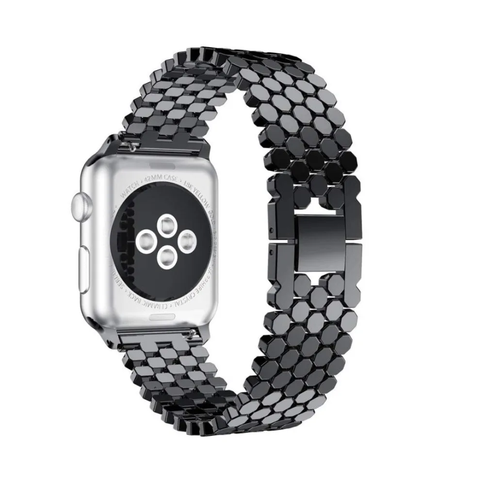 GXV нержавеющая стальные «Умные» Часы наручных часов iWatch, 42 мм, 38 мм, ремешок сменный ремешок для наручных часов Apple Watch Series 4/3/2/1 44 мм 40 мм