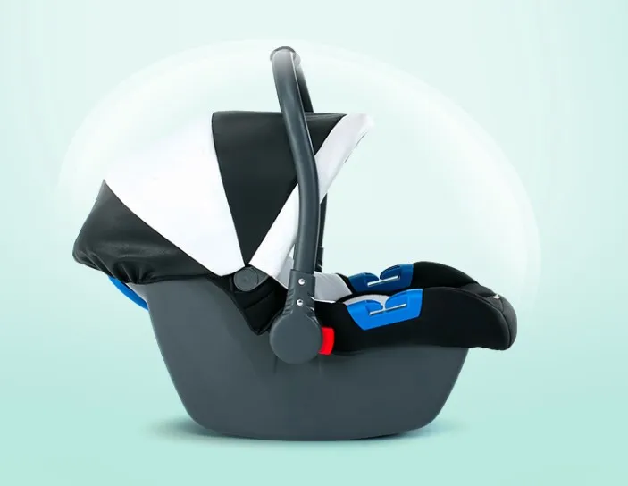 Aimile Wingoffly TEKNUM детская коляска, автомобильное сиденье, корзина, сиденье для новорожденных, детское безопасное сиденье, корзина, адаптер, бесплатный подарок - Цвет: pu leather